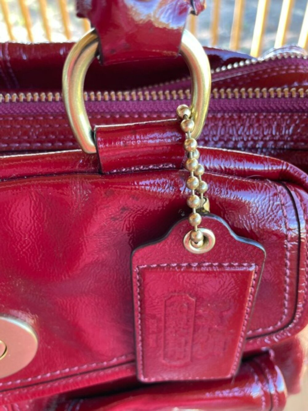 Coach Legacy Bleecker Street Peyton satchel bag (Limited Edition) Red- Bleeker - Picture 14 of 15